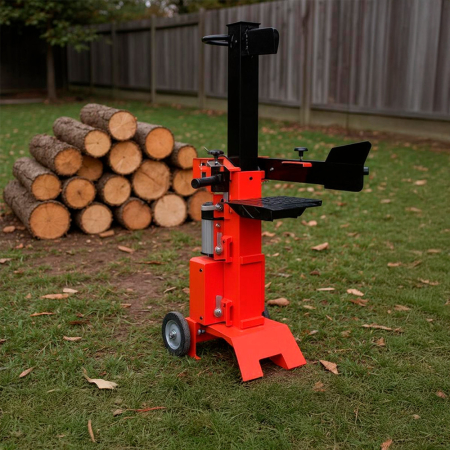 Leziter Splitter electric vertical pentru bușteni cu masă de lucru reglabilă HYV6T-II 3000W 6T [1]