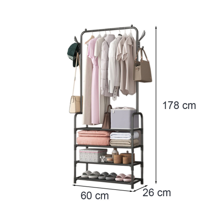 Leziter Suport de haine LRA-01 negru [2]