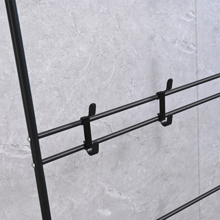 Leziter Suport de rufe de perete frontal LRA-02 negru [5]