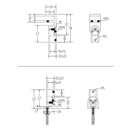 Leziter Suport flexibil de perete pentru distanțier de duș [1]