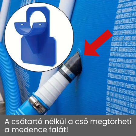 Leziter Suport pentru țeavă de piscină 38 mm gri [2]