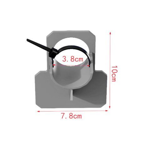 Leziter Suport pentru țeavă de piscină 38 mm gri [4]