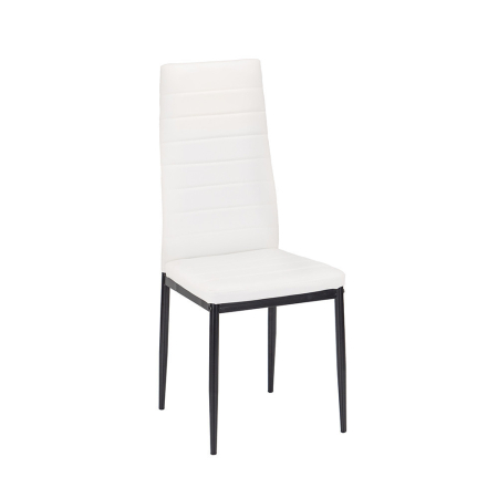 Produse temporar indisponibile - Leziter Tino NOVA Scaun de masă alb-negru