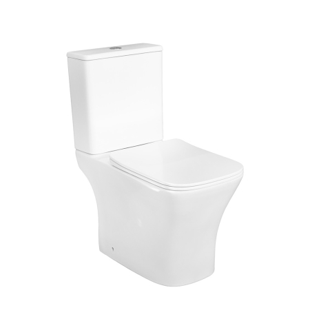 Toaletă monobloc - Leziter Toaletă compactă monobloc Nile cu scaun cu închidere moale și spălare din spate