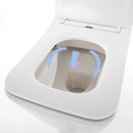 Leziter Toaletă Tina, montată pe perete, fără ramă, cu capac cu închidere silențioasă [8]