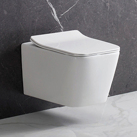 Leziter Toaletă Tina, montată pe perete, fără ramă, cu capac cu închidere silențioasă [1]