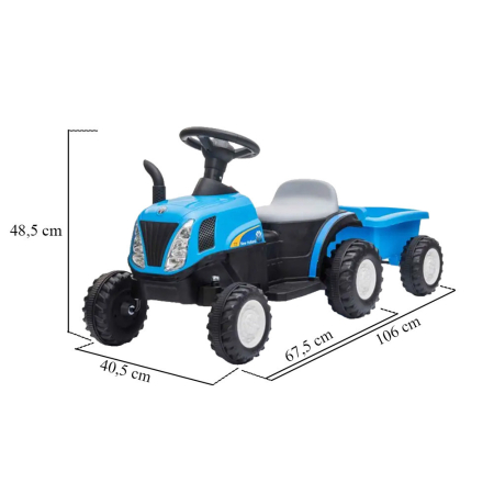 Leziter Tractor electric albastru olandez [2]