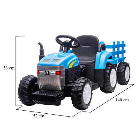 Leziter Tractor electric New Holland albastru [2]