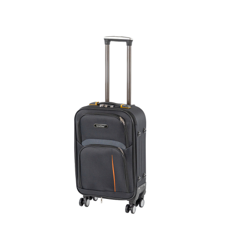 Produse temporar indisponibile - Leziter TraveLux bagaj de mână ușor cu roată moale detașabilă 40x30x20 cm negru