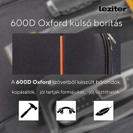 Leziter TraveLux bagaj de mână ușor cu roată moale detașabilă 40x30x20 cm negru [4]