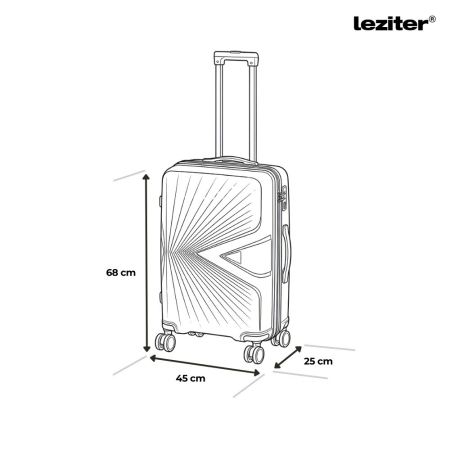 Leziter TraveLux Endure valiză medie cu capac dur 68x45x25 cm [2]
