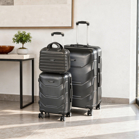 Leziter TraveLux Max IX set valize cu role negru [1]