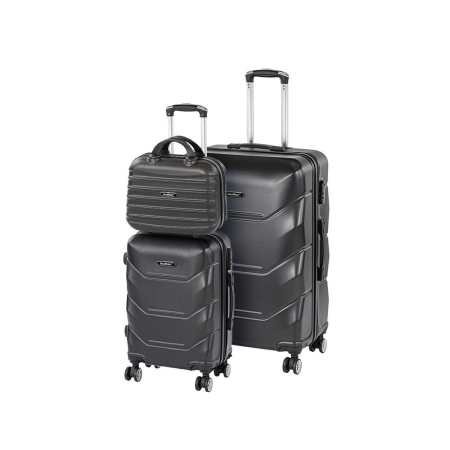 Valiză - Leziter TraveLux Max IX set valize cu role negru