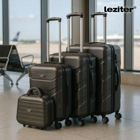 Leziter TraveLux Max valiză mare cu capac dur 76x50x29 cm negru [1]