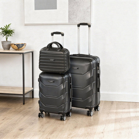 Leziter TraveLux Max VIII set valize cu role negru [1]