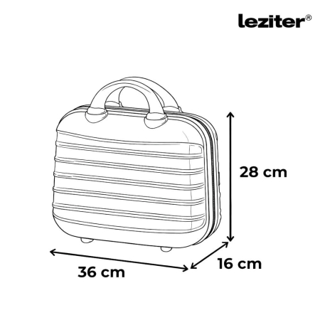 Leziter TraveLux Max X set valize cu role negru [4]