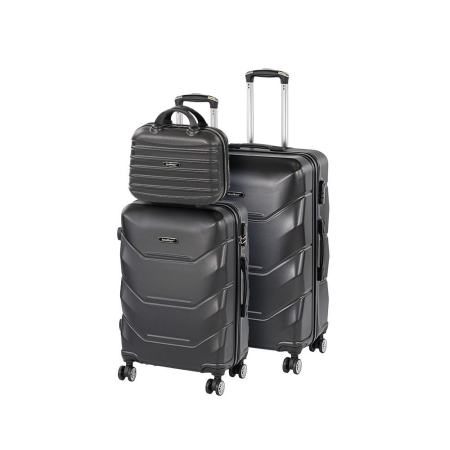 Valiză - Leziter TraveLux Max X set valize cu role negru