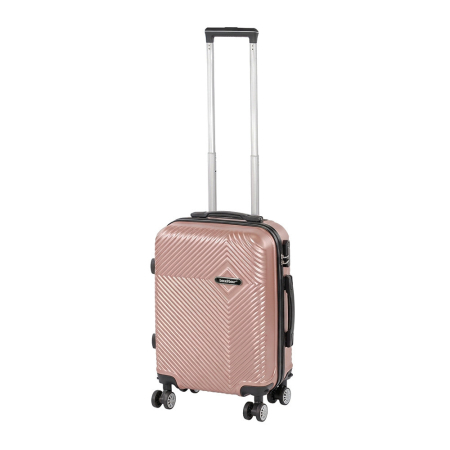 Valiză de cabină - Leziter TraveLux Pro bagaj de mână cu roată detașabilă 40x30x20 cm rose gold