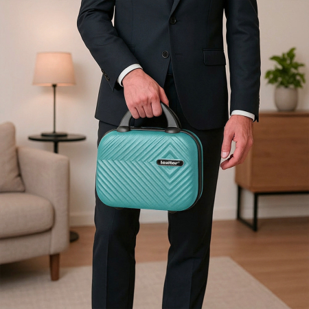 Leziter TraveLux Pro valiză de cabină cu roată detașabilă 50x40x20 cm albastru lagună [1]