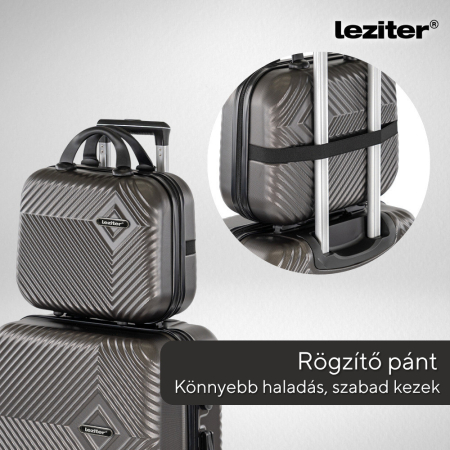 Leziter TraveLux Pro valiză manuală cu capac dur 28x36x16 cm gri [3]