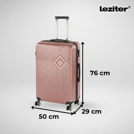 Leziter TraveLux Pro valiză mare cu capac dur 76x50x29 cm [2]