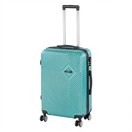 Valiză medie - Leziter TraveLux Pro valiză mare cu capac dur 76x50x29 cm albastru lagună