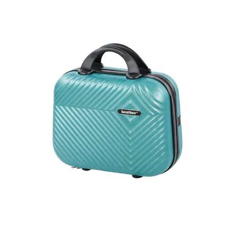 Valiză de mână și cosmetice - Leziter TraveLux Pro valiză portabilă cu capac dur 28x36x16 cm albastru lagună