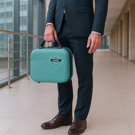 Leziter TraveLux Pro valiză portabilă cu capac dur 28x36x16 cm albastru lagună [1]