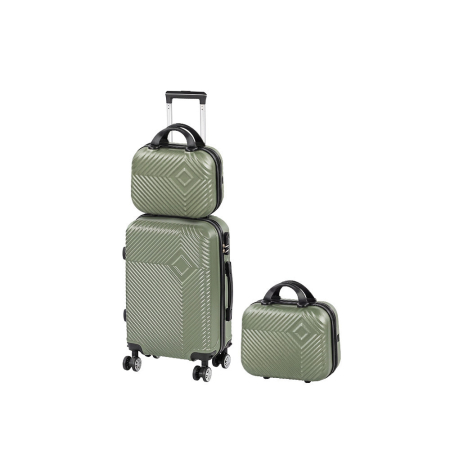 Produse temporar indisponibile - Leziter TraveLux Pro XII set valiză cu role verde măsliniu