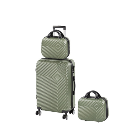 Produse temporar indisponibile - Leziter TraveLux Pro XIII set valiză cu role verde măsliniu
