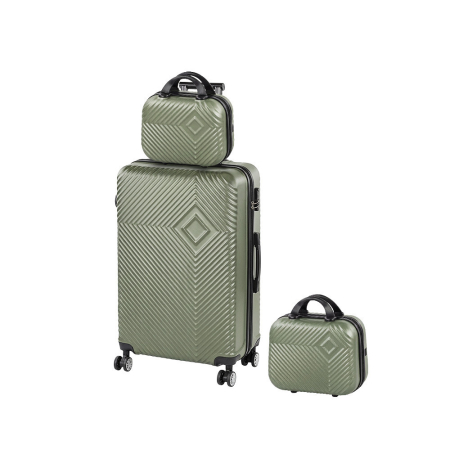 Produse temporar indisponibile - Leziter TraveLux Pro XIV set valiză cu role verde măsliniu