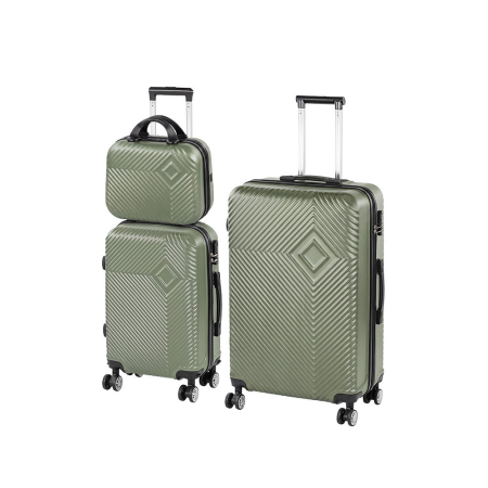 Produse temporar indisponibile - Leziter TraveLux Pro XIX set valiză cu role verde măslin