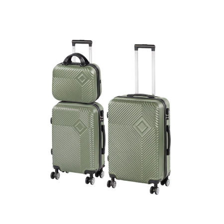 Produse temporar indisponibile - Leziter TraveLux Pro XVIII set valiză rulantă verde măsliniu