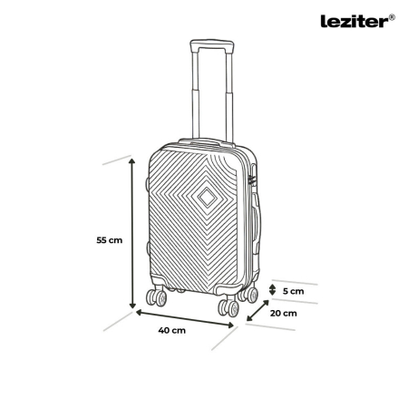 Leziter TraveLux Pro XVIII set valiză rulantă verde măsliniu [2]