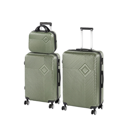 Produse temporar indisponibile - Leziter TraveLux Pro XX set valiză cu role verde măsliniu
