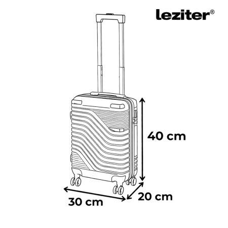 Leziter TraveLux Urban bagaj de mână cu roată detașabilă 40x30x20 cm roz somon [2]
