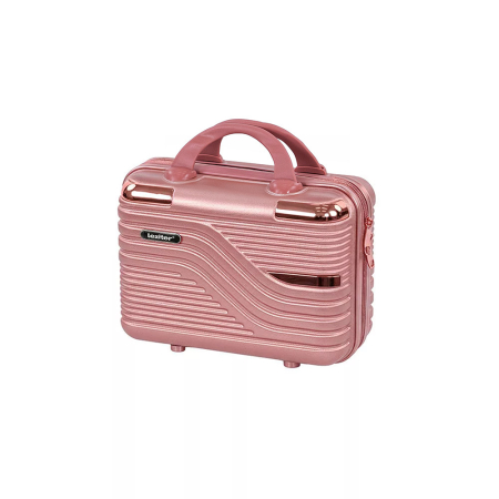 Valiză de mână și cosmetice - Leziter TraveLux Urban travel duffel cu capac dur 23x30x14 cm roz somon