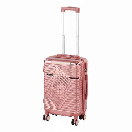 Valiză de cabină - Leziter TraveLux Urban valiză de cabină cu hard top și roți detașabile 50x40x20 cm roz somon