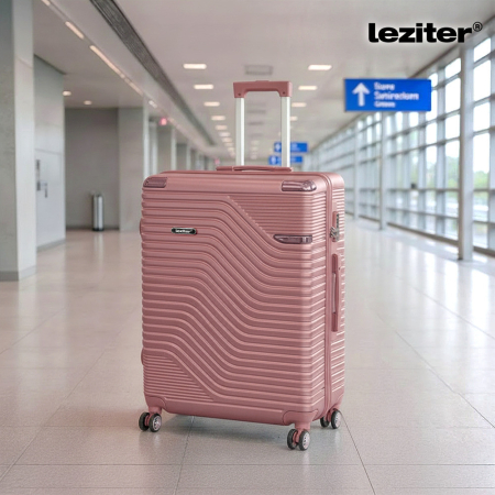 Leziter TraveLux Urban valiză mare cu capac dur 76x50x29 cm roz somon [1]