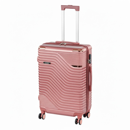 Călătorie - Leziter TraveLux Urban valiză medie cu capac dur 68x45x25 cm roz somon