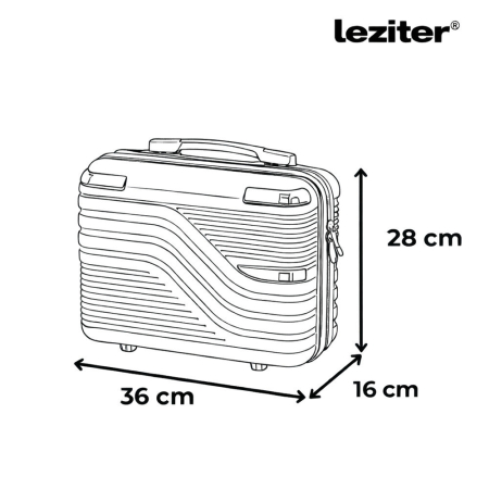 Leziter TraveLux Urban valiză mică de mână cu capac dur 28x36x16 cm roz somon [2]