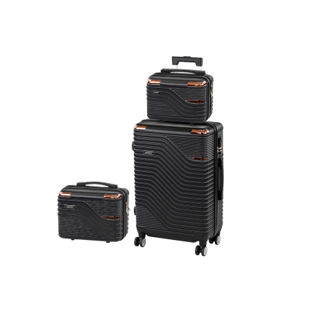 Valiză - Leziter TraveLux Urban XIII set valiză cu role negru