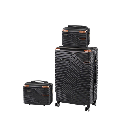 Valiză - Leziter TraveLux Urban XIV set valize cu role negru