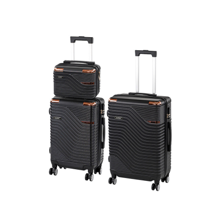 Valiză - Leziter TraveLux Urban XV set de valize cu role negru