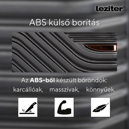 Leziter TraveLux Urban XV set valiză rulantă aur roz [8]