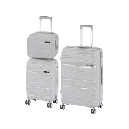 Valiză - Leziter TraveLux Voyager IX set valize rulante gri
