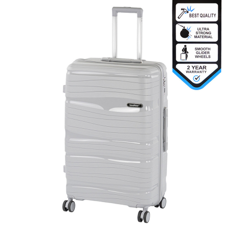 Produse temporar indisponibile - Leziter TraveLux Voyager valiză mare cu capac dur 76x50x29 cm gri