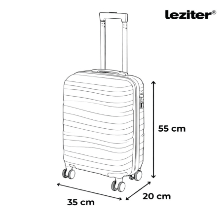 Leziter TraveLux Voyager XI set valize rulante gri [2]