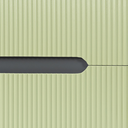 Leziter Trent Mobilier de baie 80 cm lavoar ceramic (2 sertare) cu oglindă 60x80 cm gri antracit-verde fistic [3]