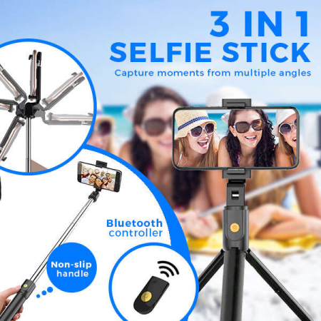 Produse temporar indisponibile - Leziter Tripodly selfie stick cu trepied